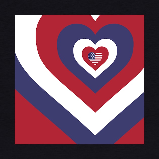 American Flag Hearts by UnderwaterSky